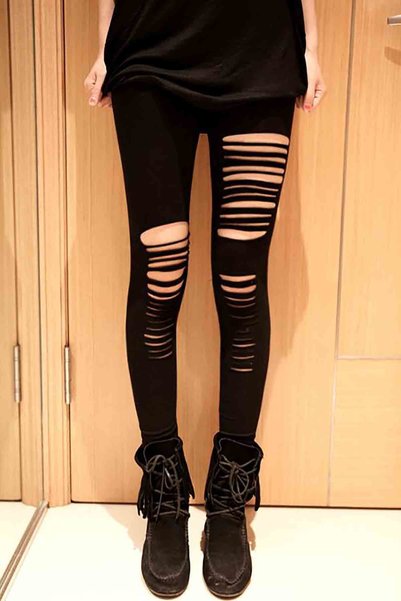 Laser cut leggings