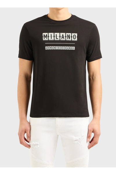 Crew Neck Printed Khaki Men's T-Shirt 3Dztje Zjh4Z 1839