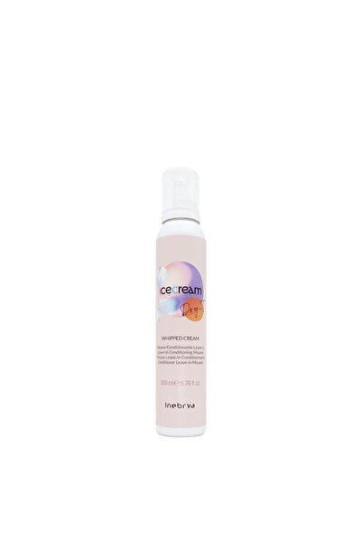 Inebrya Dry‑t хранлива пена за коса без плакнење 200 ml | виталност и волумен за сува коса