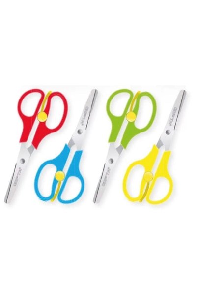 Blunt Tip Spring Loaded Plastic Body Children's Scissors K703