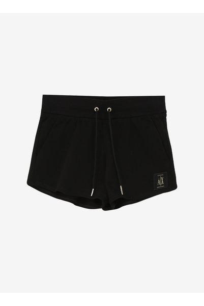 High Waist Standard Black Women's Shorts 8Nysmx