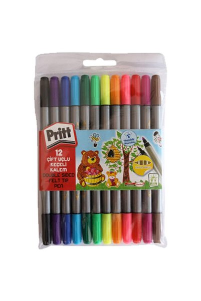 Double Tip 12 Colors Felt Tip Pen