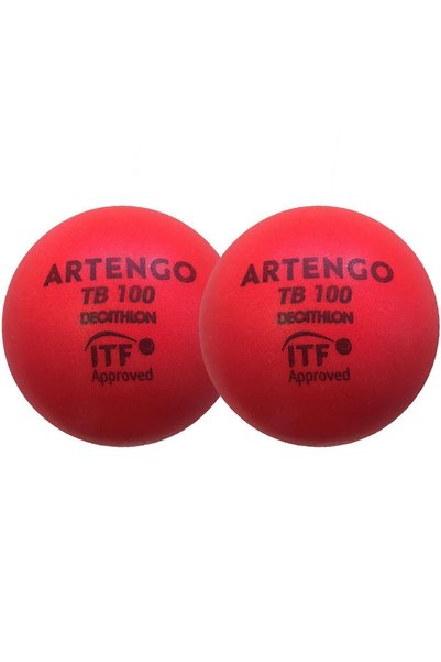 Artengo Sponge Tennis Ball - 9 cm - 2 Pieces - Red - Tb100