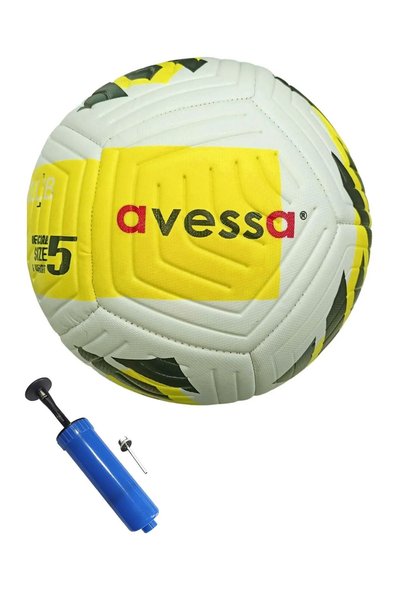 Soccer Ball Bsf-018 No.5 Yellow And Hand Pump