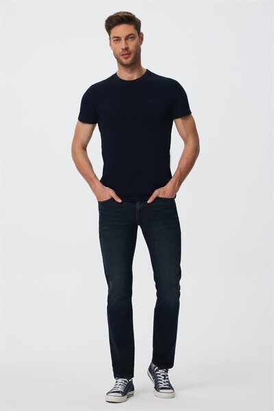 Harry Men's Straight Regular Cut Normal Waist Straight Leg Jeans Gray