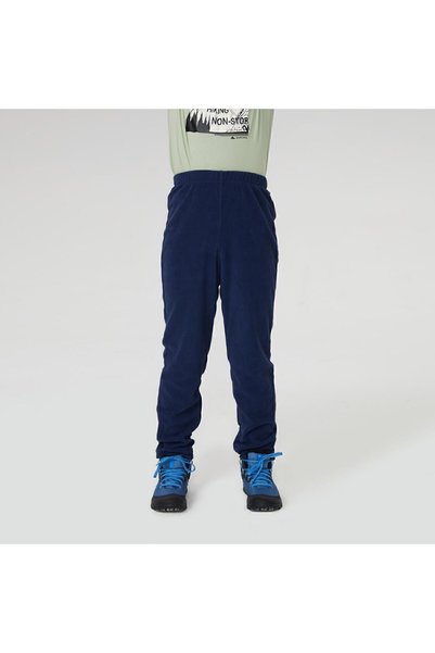 Children's Fleece Outdoor Trousers - Blue - Mh100 tween