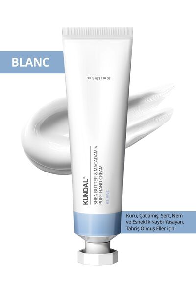 Хранлива крема за раце за интензивна хидратација KUNDAL Shea Butter & Macadamia Pure Hand Cream 50ml (Blanc)