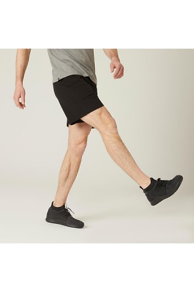 Domyos Men's Black Short Sports Shorts 100 - Fitness Lightweight Training