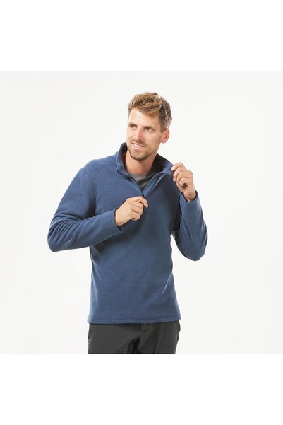 Men's Outdoor Fleece - Blue / Gray - Mh100