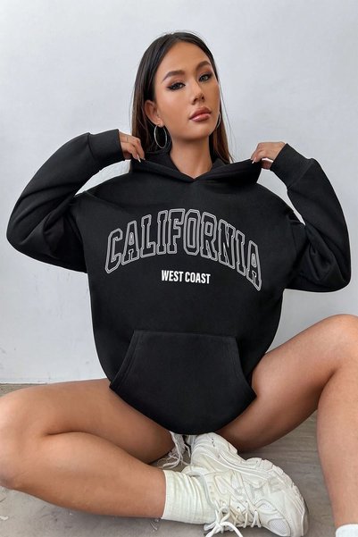 California Printed Oversize Sweatshirt