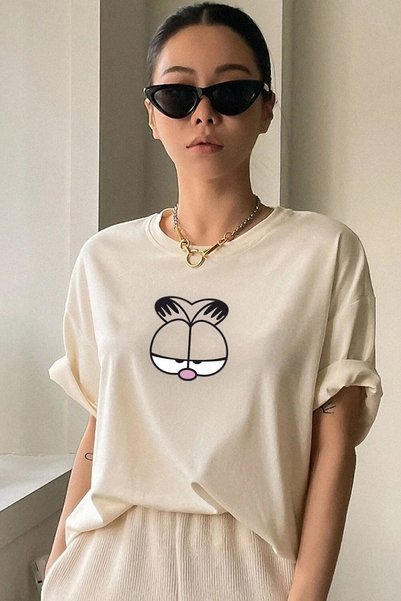 Unisex Garfield Printed T-shirt