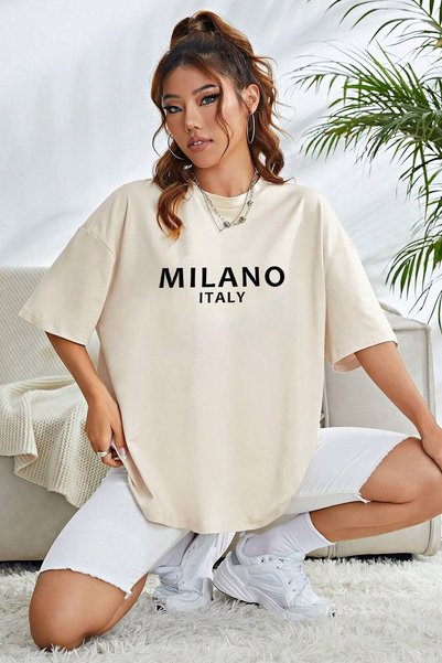 Unisex Milano Printed Oversize T-shirt