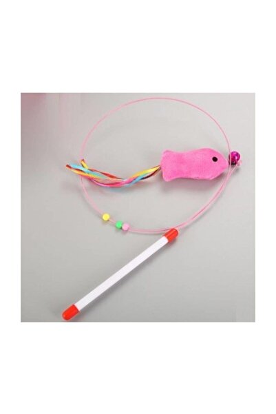 Нераскинлива играчка за мачки со рибарски конец, 90 cm
