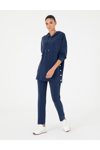 Navy Blue Regular Fit Sweatpants 50290994 -Vr033