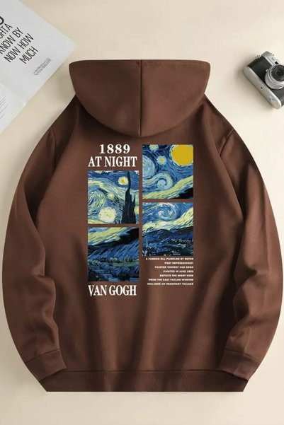 Vangogh Printed Oversize Sweatshirt