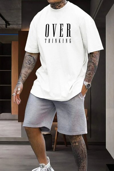 Unisex Over Printed Shorts Set