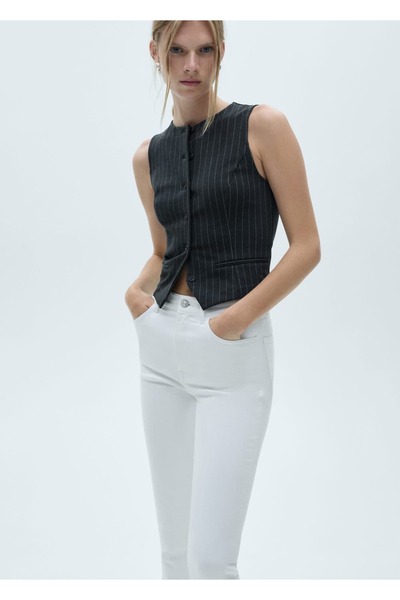 Capri Jeans with Side Slits