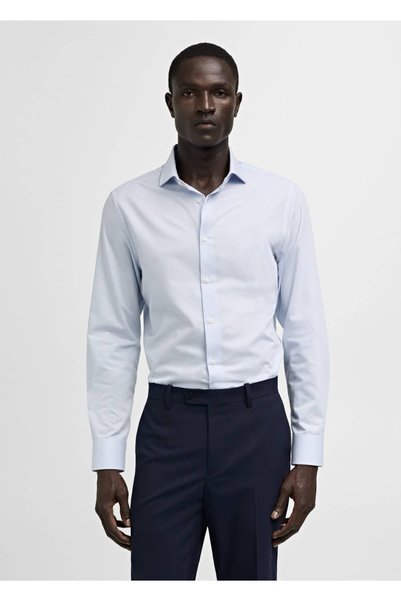 Slim Fit Corded Striped Shirt