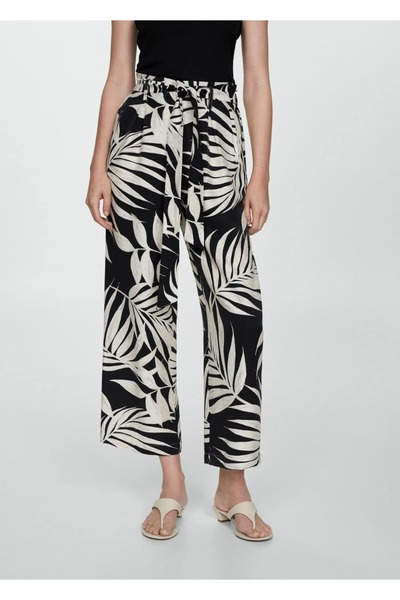 Patterned Bow Pants