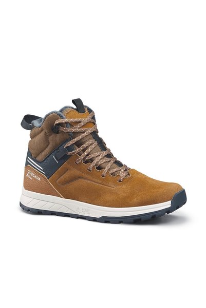 Quechua Kids Lace-Up Snow Boots - Leather - Sh100 Warm
