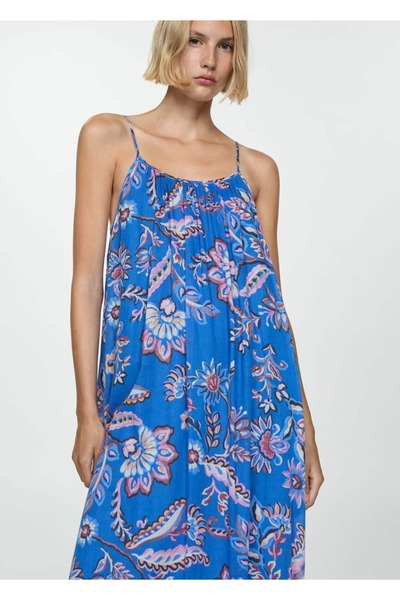 Long Floral Patterned Dress