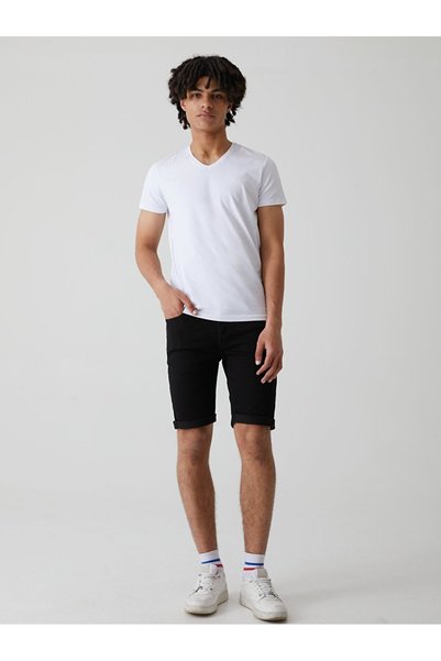 Javor Slim Fit Jean Bermuda