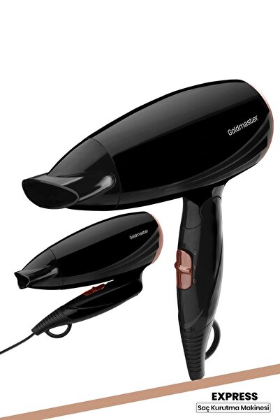 Express фен за коса, 1600 W, DC мотор, 2 брзини, прилагодлива топлина, склоплив
