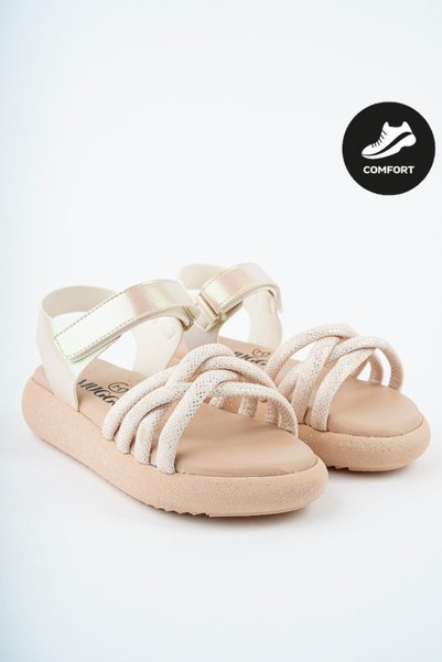 Jazz Daily Orthopedic Light Sole Mesh Detailed Velcro Girls' Sandals