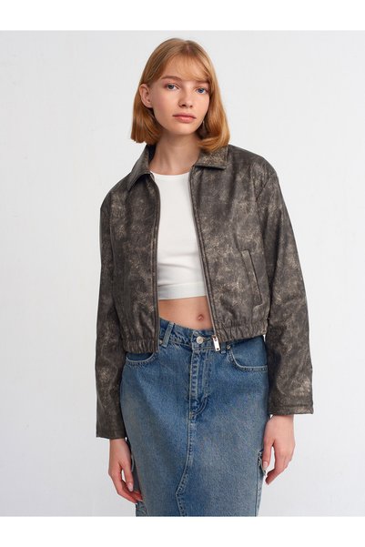 60716 Shirt Bomber Jacket-Mink