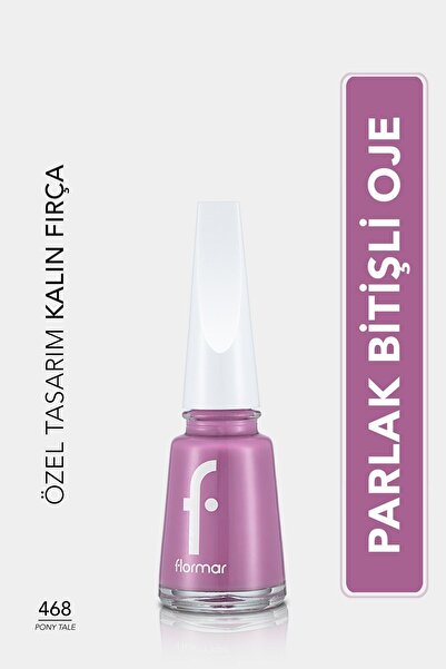 Nail Enamel лак за нокти со висока пигментација и сјаен финиш Fne-468 Pony Tale