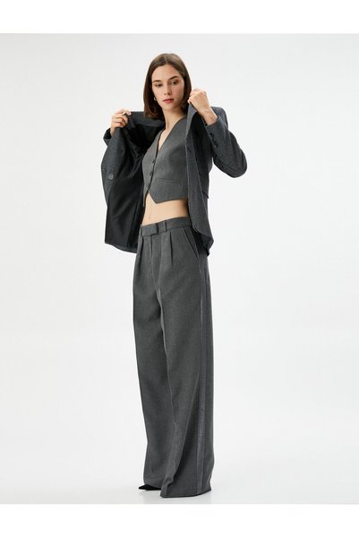 Palazzo Pants Wide-Leg Regular Waist