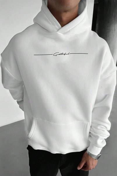 Signature Printed Oversize Sweatshirt