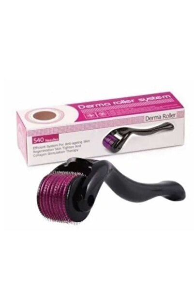 Aveo 1 парче Dermaroller со титаниумски врв 540 игли Derma Roller 0.5 Mm игла
