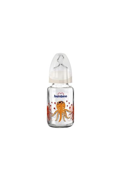 Стаклено ортодонтско шише за бебиња 125Ml-Blister B011