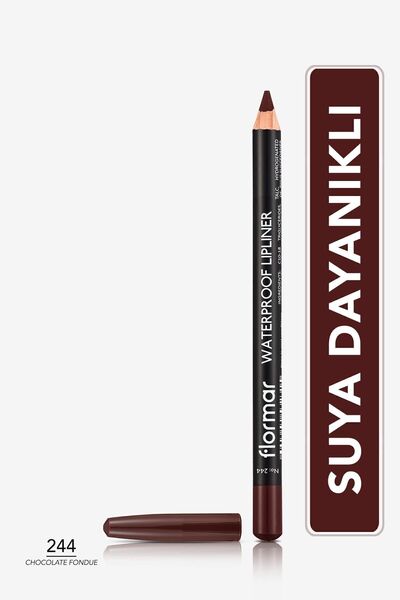 Водоотпорен молив за усни (КАФЕАВ) - Waterproof Lipliner - 244 Chocolate Fondue - 8690604567591