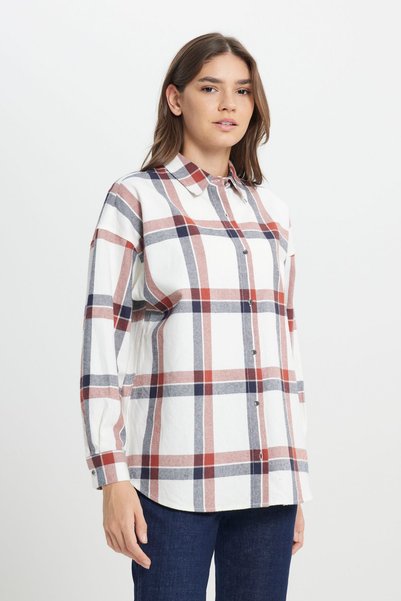 Oversize Loose Fit 100% Cotton Multicolor Shirt