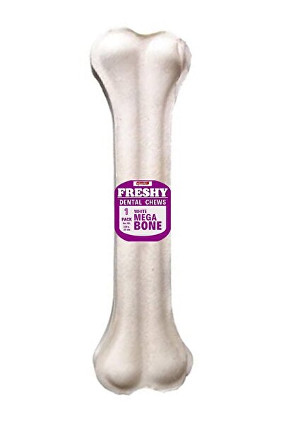 Mega Chew Bone бела коска за џвакање со вкус на млеко за средни и големи раси кучиња, награда, 25 cm 220 g