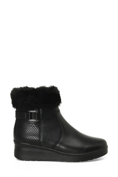 166605 .Z4Pr Women's Black Wedge Heel Boots