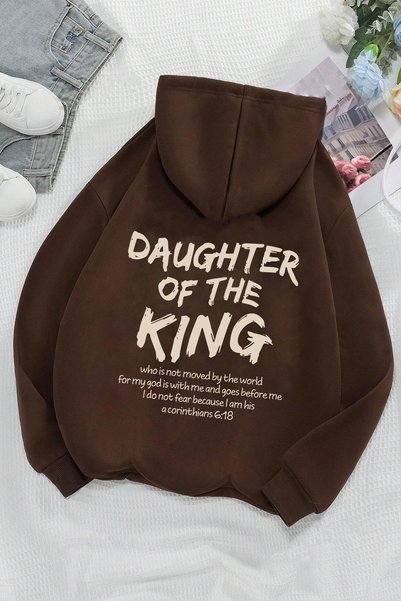 Daughter of the King Printed Oversize Sweatshirt