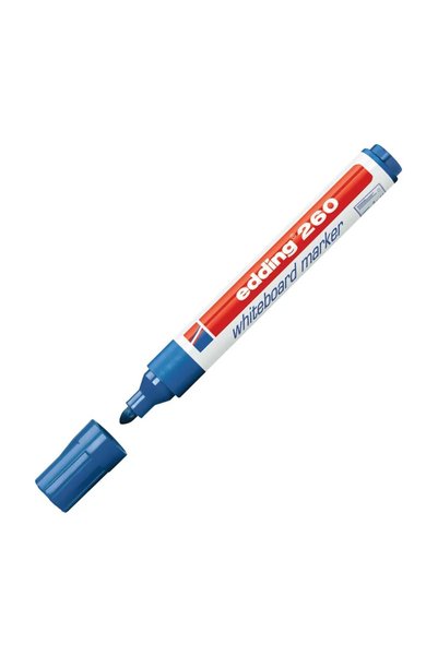 Eding 260 Whiteboard Marker Round Tip Blue