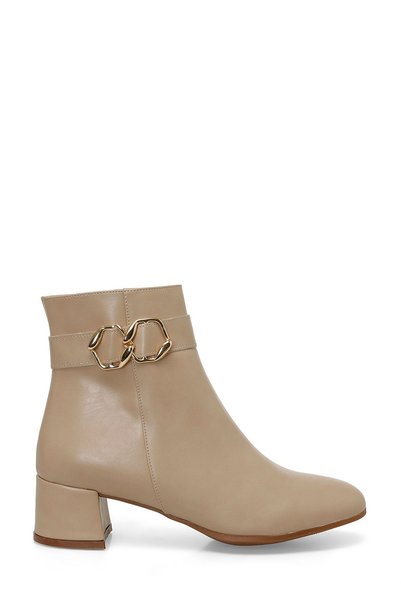 324109 .Z 4Pr Beige Women's Heeled Boots