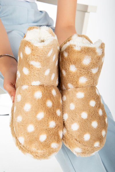 Polka Dot Women's Slippers Home Shoes Home Boots
