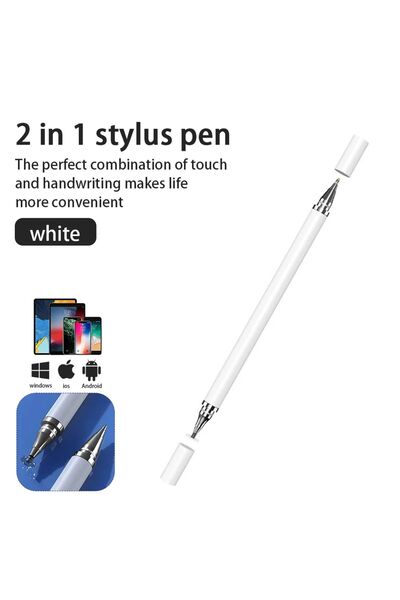 (ПРОЧИТАЈТЕ ГО ОПИСОТ) 2во1 Stylus диск пенкало за таблет телефон за сите екрани на допир за пишување