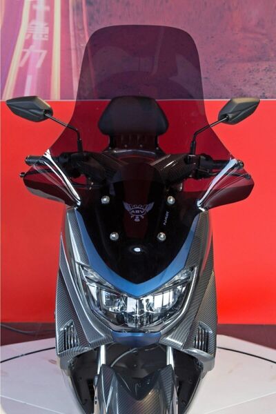 Yamaha N-max ветробранско стакло со заштита за раце отворено чадено 75x67.5 Cm (15-20) сет со завртки