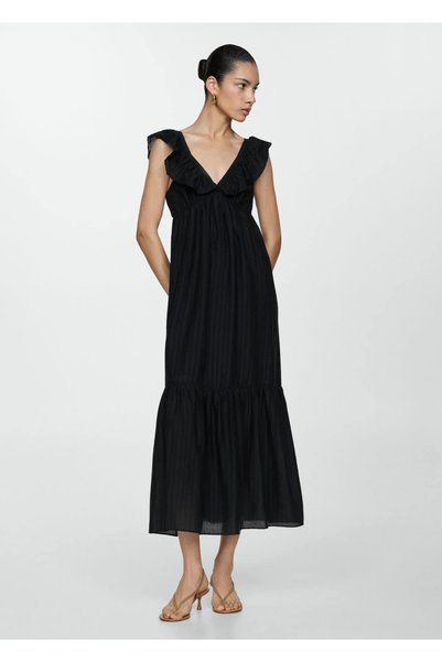 Flounce Textured Dress