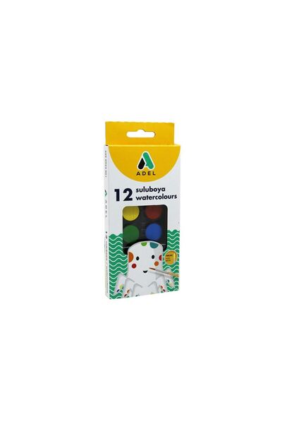 12 Colors Small Size Watercolor 933001