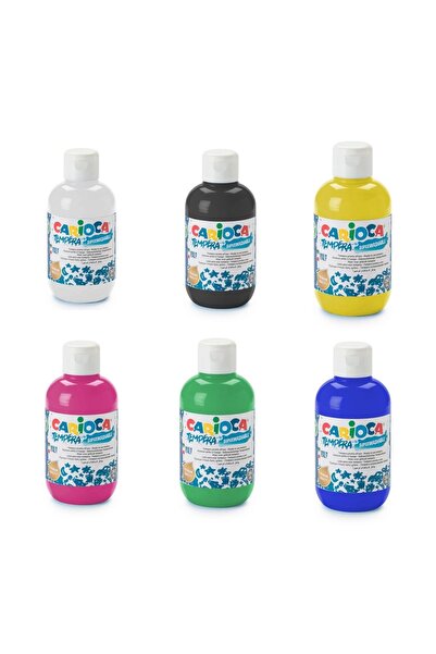 CARİOCA TEMPERA ВОДЕНИ БОИ, СУПЕР ПЕРЛИВИ, 6 БОИ, СЕТ ОД 250 ML