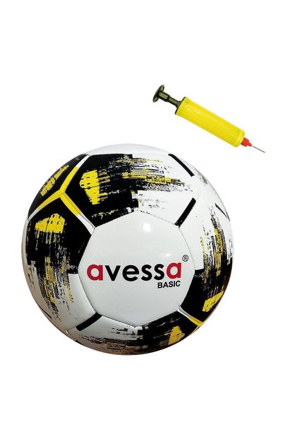 Basic Soccer Ball Yellow No5 with Pump