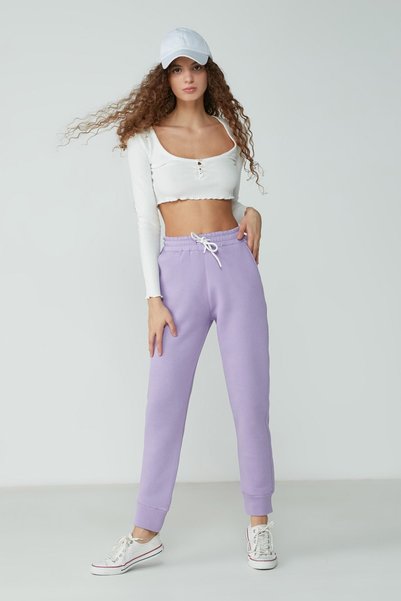 Cuff Leg Sweatpants 903 Lilac
