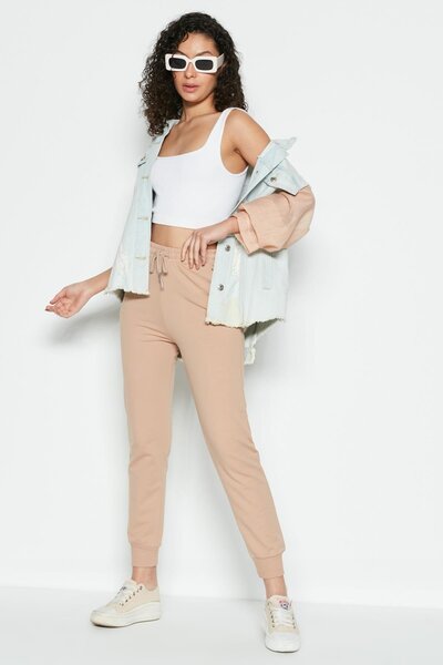 Jogger Cuff Sports Sweatpants 735 Milk Coffee